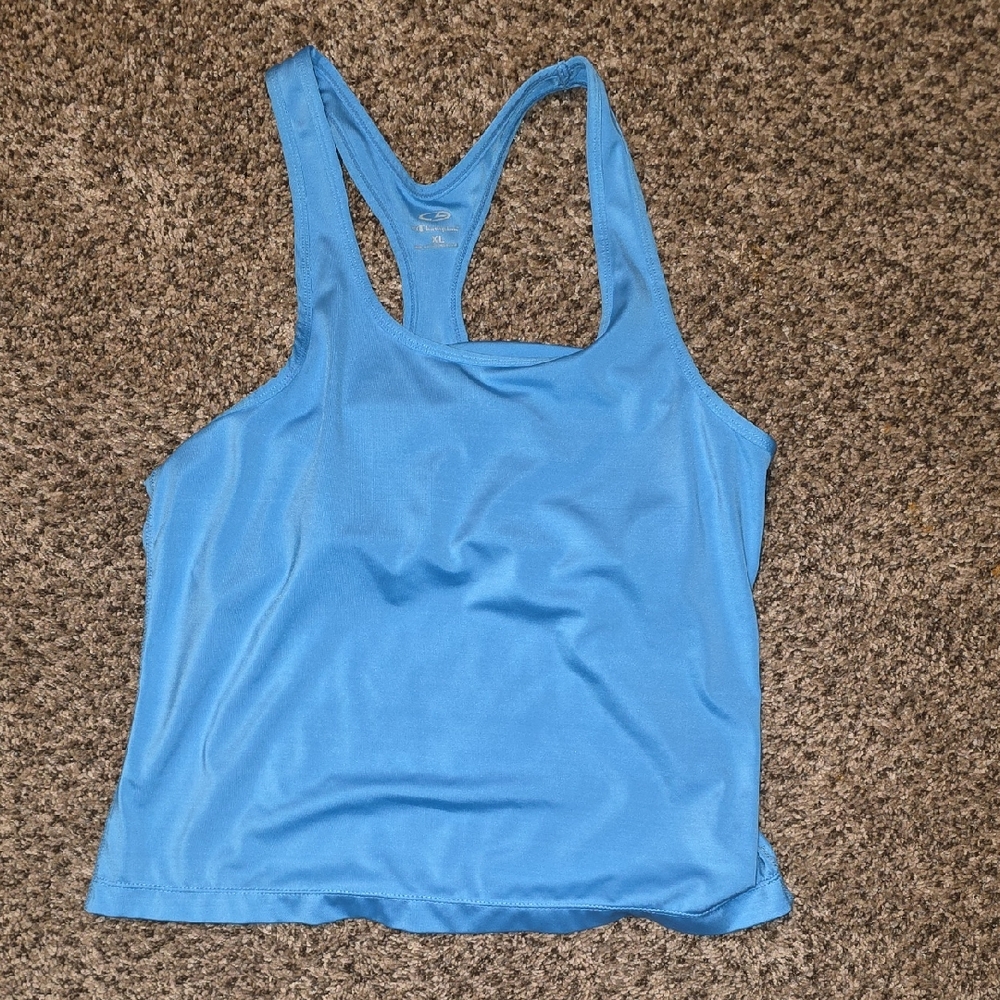 Champion Women's Light Blue Racerback Tank Top